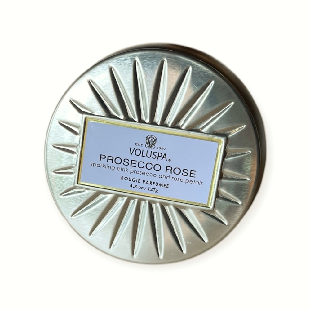 NEW Voluspa Prosecco Rose Candle, 4.5 oz